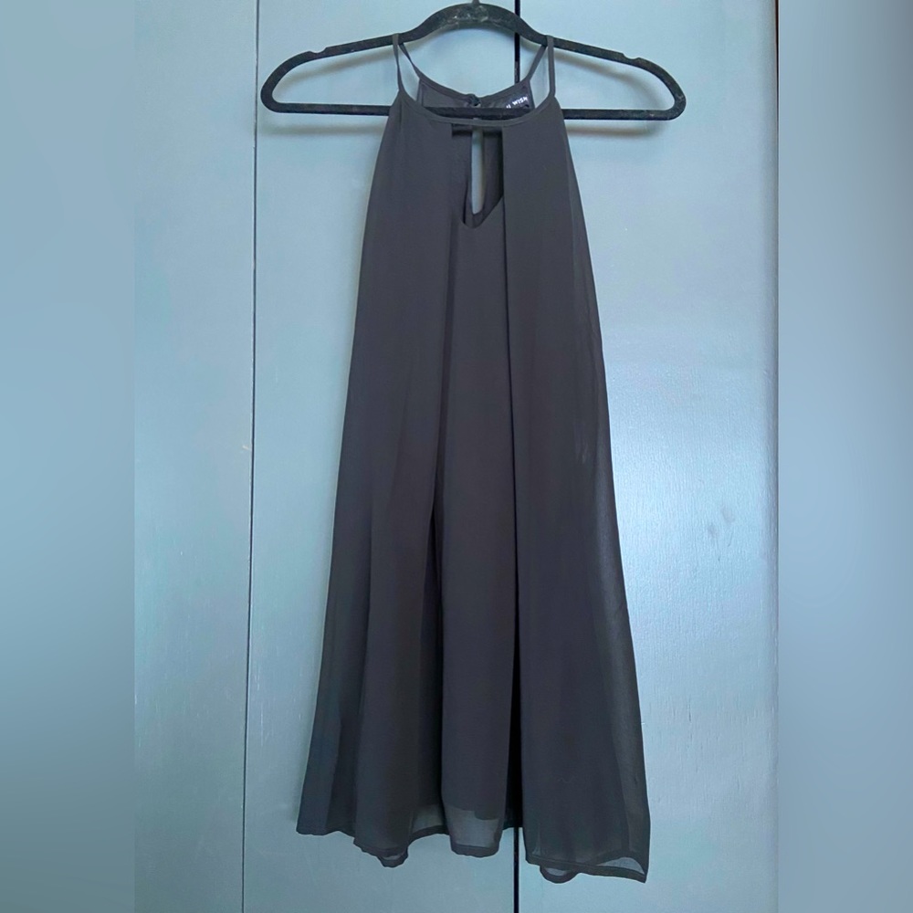 New! Black Short Sleeveless Dress, Size Small